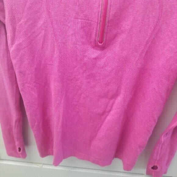 Lululemon Swiftly 1/2 Zip Pink Pullover Long Sleeve Shirt 6 - Picture 8 of 8